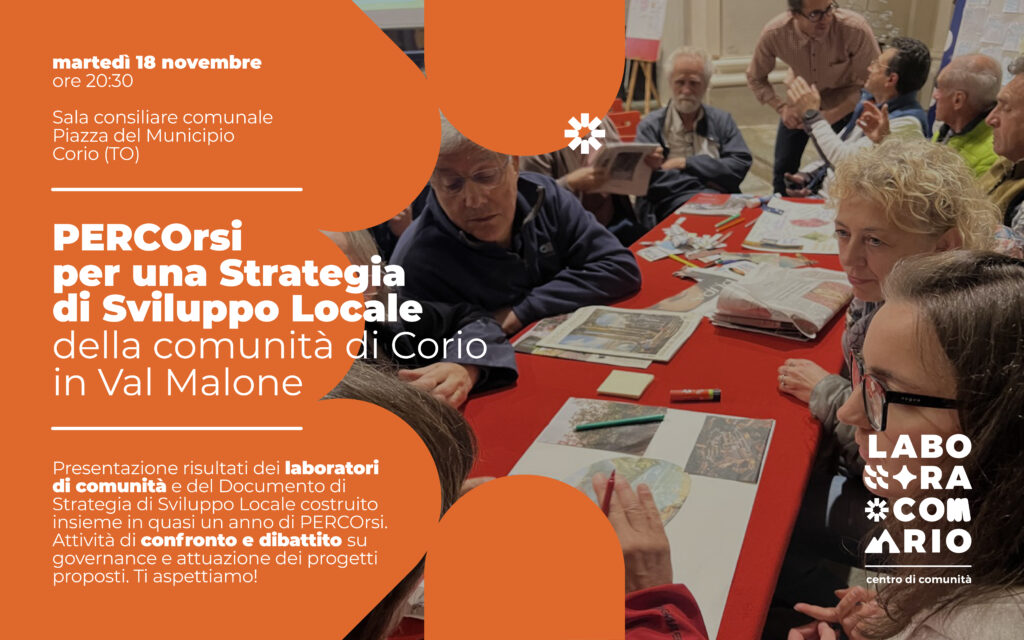 PERCOrsi a Corio: presentazione documento di Strategia di Sviluppo Locale