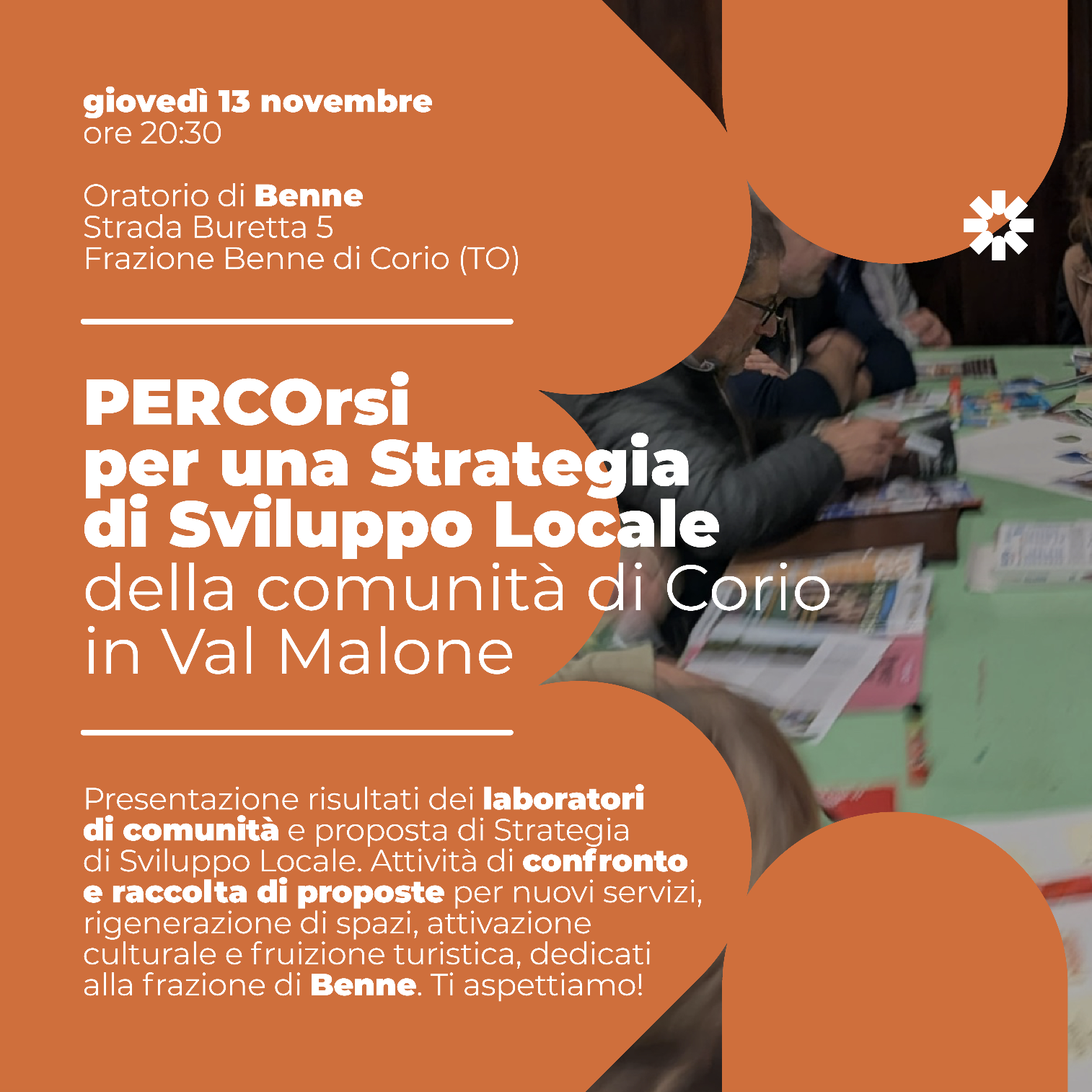 PERCOrsi a Benne: presentazione documento di Strategia di Sviluppo Locale