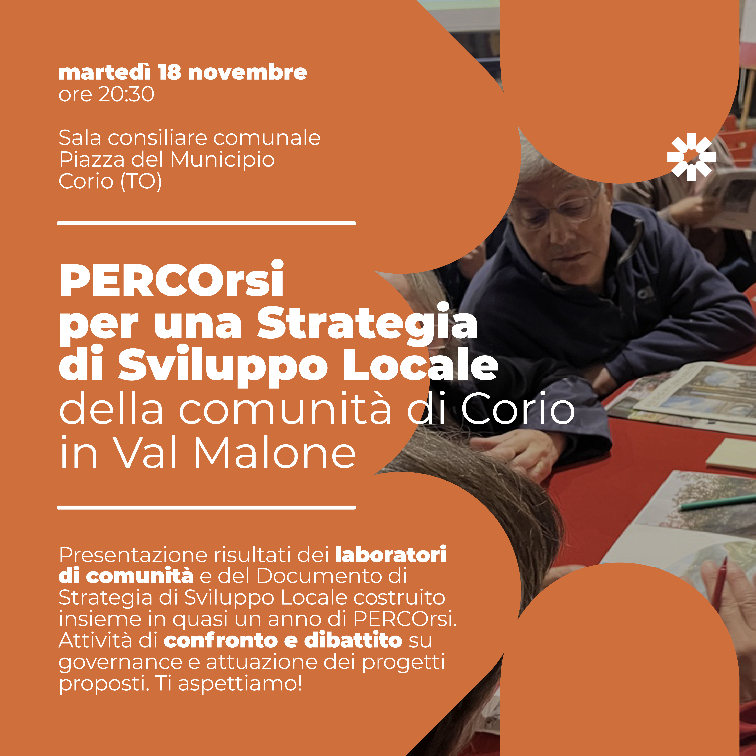 PERCOrsi a Corio: presentazione documento di Strategia di Sviluppo Locale